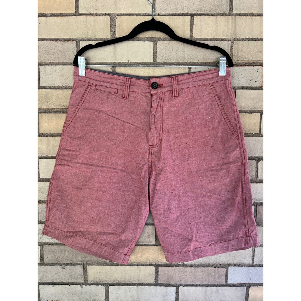 Quiksilver Red Heathered Casual Shorts Men's Size‎ 31